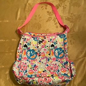 💖Justice Large Tote Bag Peace Sign Hearts💖
